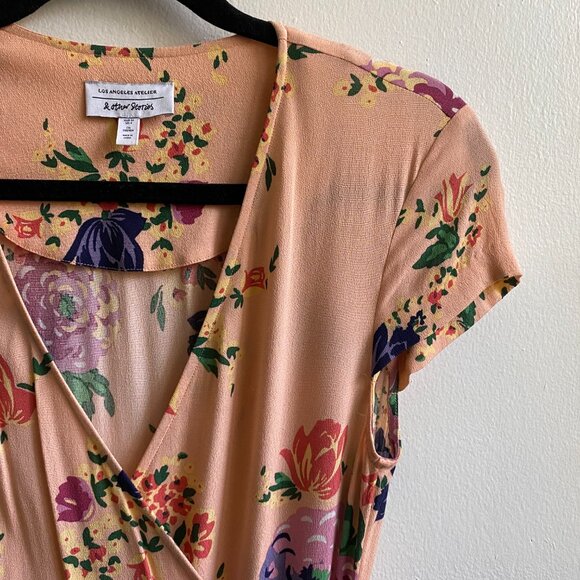 & Other Stories Midi Wrap Dress, Size 4 - Picture 8 of 13